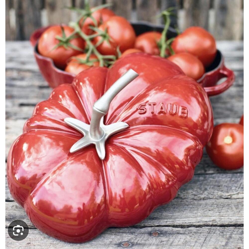 STAUB Cast Iron Tomato Cocotte Dutch Oven RED New With Box 2.9L RED